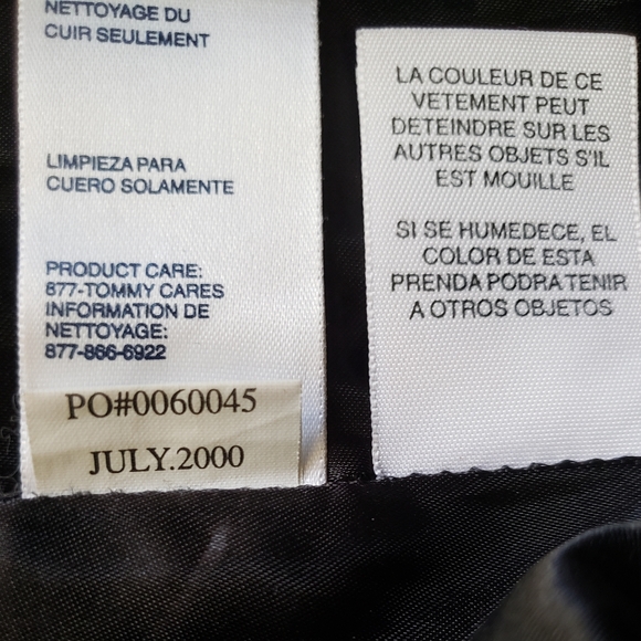 Tommy Hilfiger Women's Black Vintage Leather Pants. Size 8. Real Leather. Vintag - Picture 9 of 11